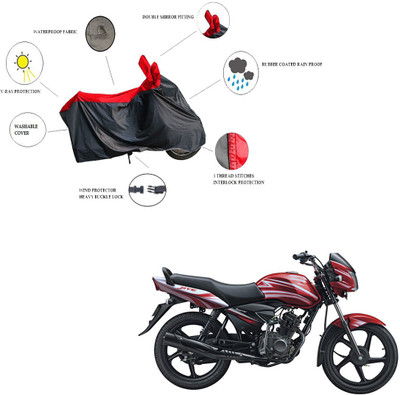 RiderShine Waterproof Two Wheeler Cover for TVS(Jive, Black, Red)