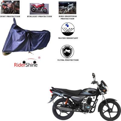 RiderShine Two Wheeler Cover for Bajaj(Platina 100 DTS-i, Blue)
