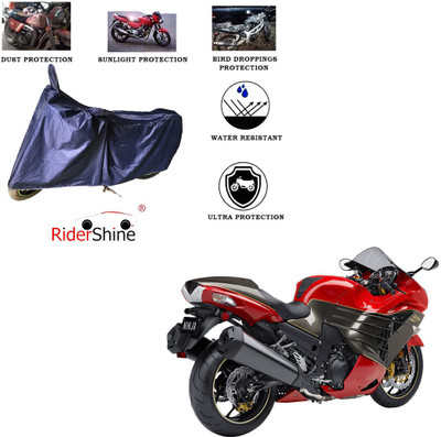 RiderShine Two Wheeler Cover for Kawasaki(Ninja ZX-14R, Blue)