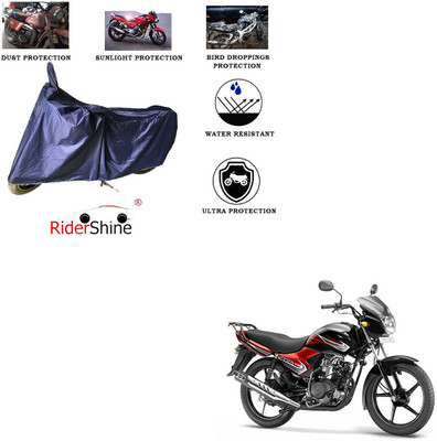 RiderShine Two Wheeler Cover for Yamaha(YBR 110, Blue)