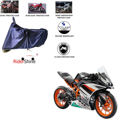 RiderShine Two Wheeler Cover for KTM(RC 390, Blue)