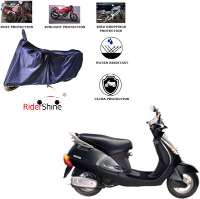 RiderShine Two Wheeler Cover for Kinetic(Nova EX, Blue)