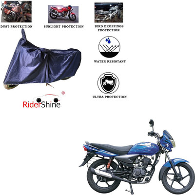 RiderShine Two Wheeler Cover for Bajaj(Platina 125, Blue)