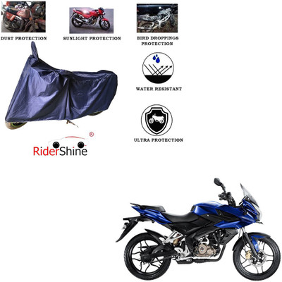 RiderShine Two Wheeler Cover for Bajaj(Pulsar AS 150, Blue)