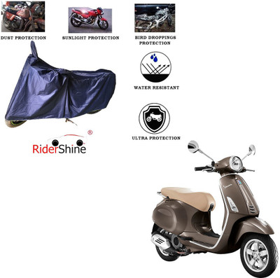 RiderShine Two Wheeler Cover for Piaggio(Vespa VXL 125, Blue)