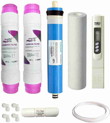 AQUA WATER 1 YEAR RO SERVICE KIT WITH TDS METER Solid Filter Cartridge(0.5, Pack of 11)