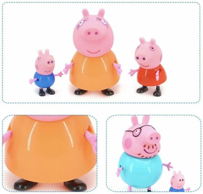 RIGHT SEARCH PEPPA PIG FAMILY TOY SET FOR KIDS-04(Multicolor)