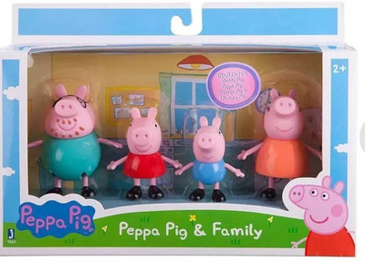 RIGHT SEARCH 4 PCS PEPPA PIG TOY SET-15(Multicolor)