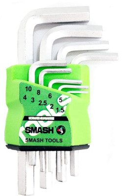 DARIT SMASH Professional 9-PCS Allen Star Hex Key Wrenches, Flat End Allen Key Set