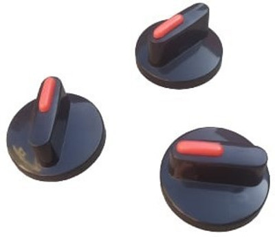 HIGER Steel/ Glass Gas Stove Unbreakable Knob Pack of 3 Appliance Knob