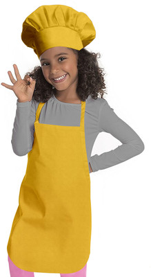 OASIS Cotton Chef's Apron - Free Size(Yellow, Single Piece)
