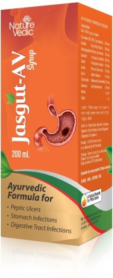 Nature Vedic Jasgut - AV Syrup for Peptic Ulcers & Stomach Infection| 200 ml