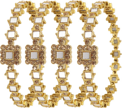NMII Metal Zircon Kada(Pack of 4)