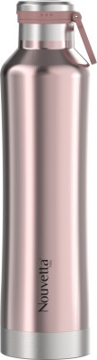 Nouvetta JET DOUBLE WALL BOTTLE 750 ML - ROSE GOLD 750 ml Flask(Pack of 1, Pink, Steel)
