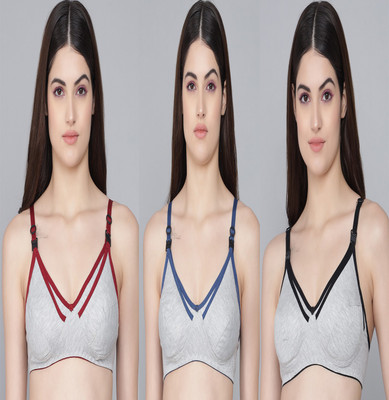 IMSA MODA Women Maternity/Nursing Non Padded Bra(Multicolor)