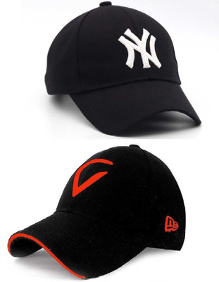 b for u Solid Sports/Regular Cap Cap(Pack of 2)