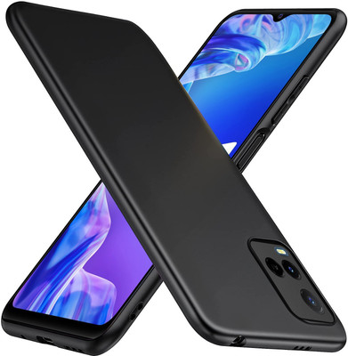 FlareHUB Back Cover for Vivo Y21A(Black, Matte Finish, Pack of: 1)