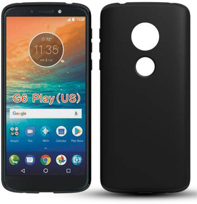 Axzu Back Cover for Motorola Moto G6 Play(Black, Grip Case, Silicon, Pack of: 1)
