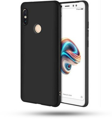 Axzu Back Cover for Mi Redmi Note 5 Pro(Black, Grip Case, Silicon, Pack of: 1)