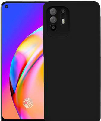 Axzu Back Cover for Oppo F19 Pro Plus(Black, Grip Case, Silicon, Pack of: 1)