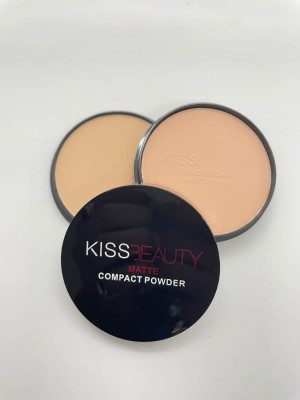 Kiss Beauty COMPACT POWDER PACK OF 1 Compact(GOLD, 50 g)