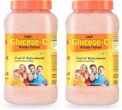 CARE FORMULATION Care Glucose C 1kg (pack of 2)/ Energy boost with vitamin C/ Orange drink Energy Drink