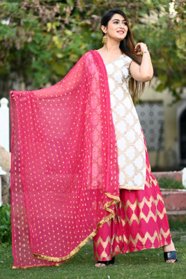 SANGARI Women Kurta Sharara Set