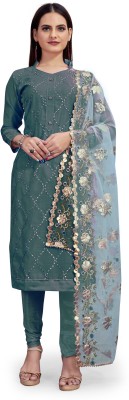 manvaa Chanderi Embroidered Kurta & Churidar Material