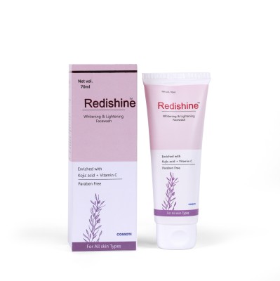 Redishine Facewash With Vitamin C For Skin Lightening ,Acne spot, Dark circle,Wrinkle-70ml Face Wash(70 ml)