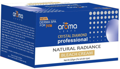 AlAroma Leafs Crystal Diamond Bleach Cream|250g Bleach+50g Activator+25g Pre Bleach Cleanser(325 g)