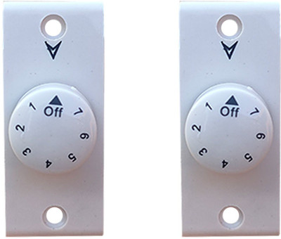 STEPZON 2Pcs Fan Regulator - 7 Step Non Modular Fan Regulator Step-Type Button Regulator