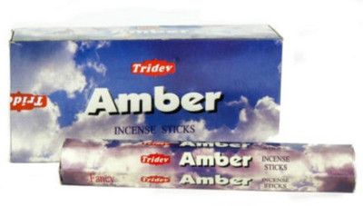 TRIDEV Amber Incense Stick Amber(10 Units, Set of 6)