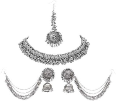 Cosmos Alloy Silver Jewellery Set(Pack of 1)