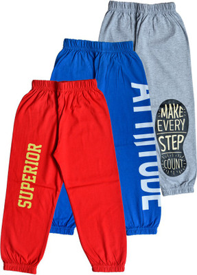 FAZZA Track Pant For Boys(Multicolor, Pack of 3)