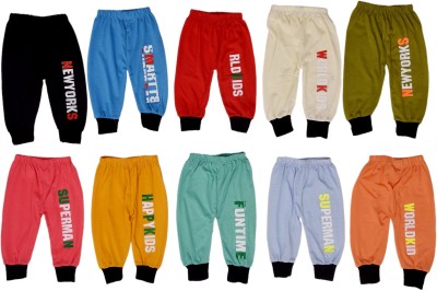 FB GROUP OF COMPANY Track Pant For Baby Boys & Baby Girls(Multicolor, Pack of 10)