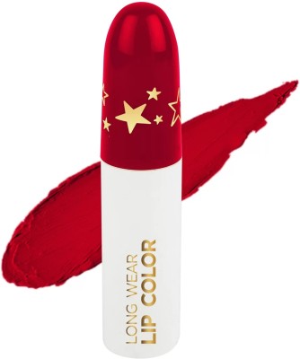 Emijun NON TRANSFER MATTE FINISH HOT RED LIPSTICK(RED, 3 ml)