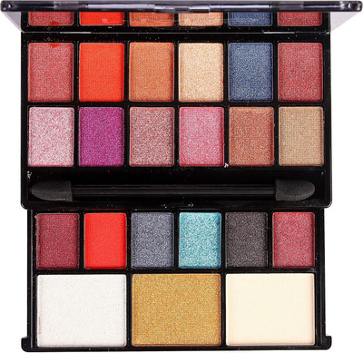 MYEONG 18 shade eyeshadow, 2 Highlighter, 1 Compact Powder Make-up Kit