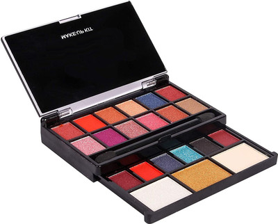 Emijun 18 shade eyeshadow, 2 Highlighter, 1 Compact Powder Make-up Kits