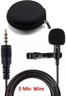 Gabbar ™10mtr Extended Cable Outdoor Live Broadcast Collar Clip for Mobile Phone Microphone