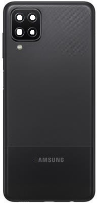 Sandreezz Samsung Galaxy A12 / SM-A125 (with Proper Logo) Back Panel(Black)