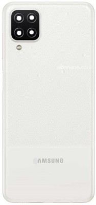 Sandreezz Samsung Galaxy A12 / SM-A125 (with Proper Logo) Back Panel(White)