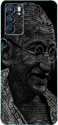 AsSkin OPPO Reno 6Pro, oppo Reno 6 Pro Mobile Skin(Ultra Super Mohandas Karamchand Gandhi Ji With High Matte Finish.)