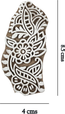 Global Art Traders New Handmade Mehndi design block - Mehndi Art Pattern Stamp Henna Block Printing Blocks(Pack of 1)