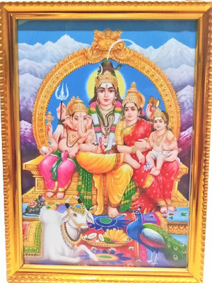 HOIVA SIVAPARVATHYWITHMURUGAANDVINAYAGA Religious Frame