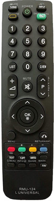 Akshita RMU-124 TV Compatible for LED LCD  TV Remote Control LG Remote Controller(Black)