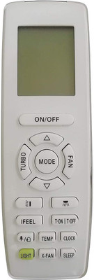 BhalTech 206 AC Compatible for  Onida AC Remote Controller(White)