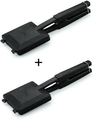 Somkala Presents Double Pack of Non Stick Regular Grill and Toast Sandwich Maker Gas Toast(Black)