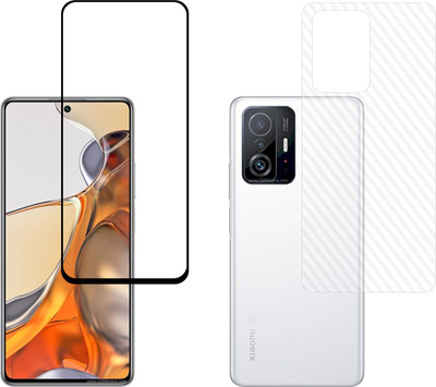Ten To 11 Front and Back Tempered Glass for Redmi Note 11 SE, Redmi Note 11 SE (Back Carbon Fiber)(Pack of 2)