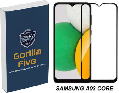 GORILLA FIVE Tempered Glass Guard for :;SAMSUNG Galaxy A03 Core(Pack of 1)