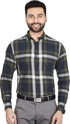 5TH ANFOLD Men Checkered Formal Multicolor Shirt